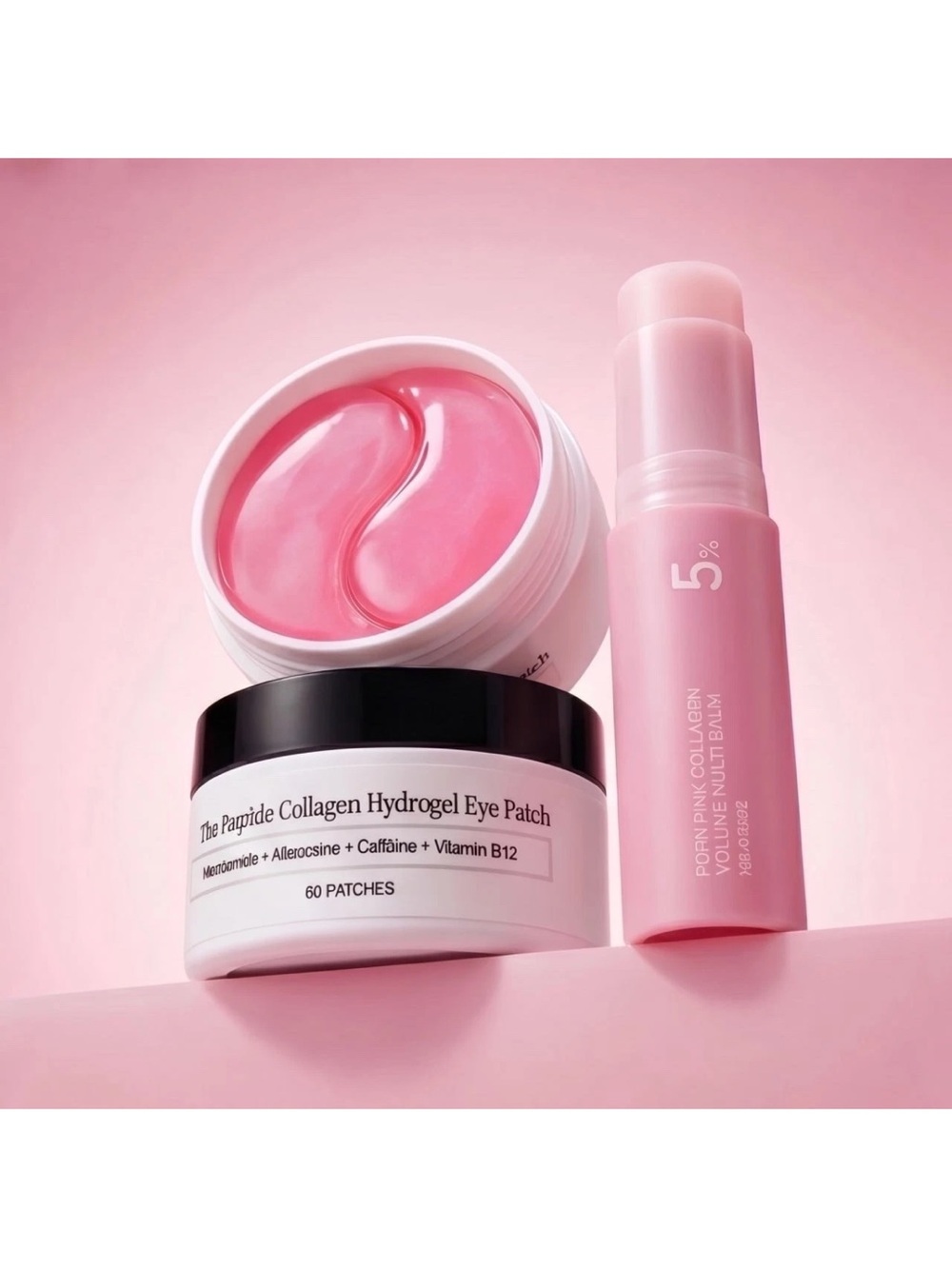 Pink Collagen Hydrogel Eye Patches & PDRN Multi Balm